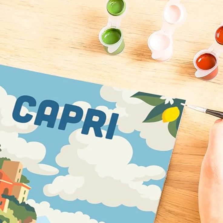 Ravensburger Malen nach Zahlen CreArt, Capri, für Erwachsene, mit leuchtenden Farben und glänzendem Lack, Made in Europe – Bild 7