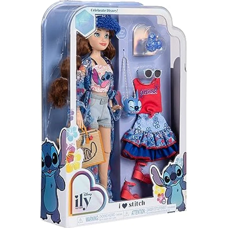 Jakks Pacific Disney Stitch ily 4Ever, Puppe 28 cm mit beweglichen Armen und Beinen, Sammlerstück für Kinder und Disney-Fans – Bild 8