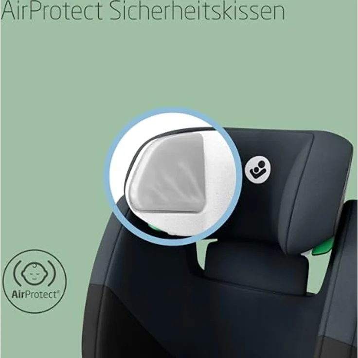 Maxi-Cosi Kindersitz RodiFix S i-Size, mit G-Cell Seitenaufprallschutz & Isofix, Tonal Black – Bild 6