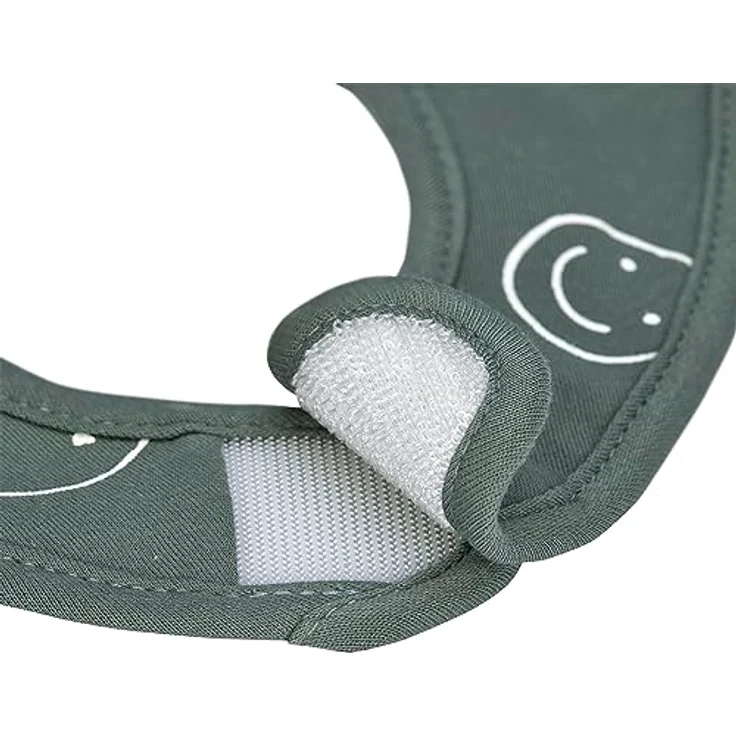 LÄSSIG Baby Kleinkind Lätzchen Set (5 St.) Klettverschluss Baumwolle wasserdicht/Value Pack Bib Tiny Smile – Bild 3