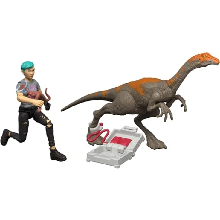 Mattel Jurassic World Chaostheorie Adventskalender mit 12 Überraschungen, 9 Dinosaurier-Figuren, Brooklynn-Figur, JGM17 – Bild 5