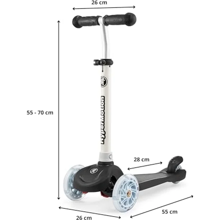 HyperMotion TRINGO Dreirädriger Kinder-Scooter mit LED-Rädern – höhenverstellbar, ab 3 Jahren – Bild 8