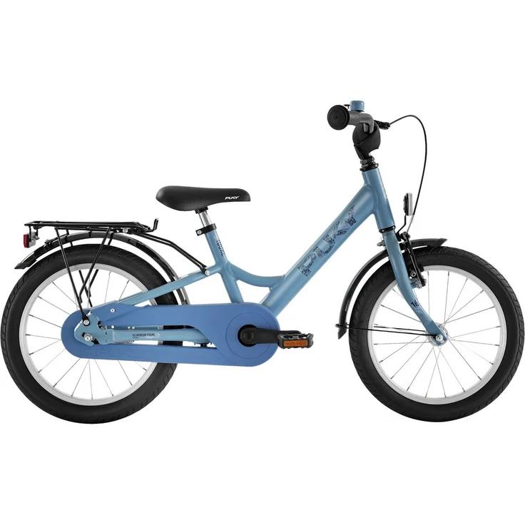 Puky YOUKE 16 Alu, Kinderfahrrad mit kindgerechter Geometrie, Gepäckträger, Glocke und Sicherheitslenkergriffen – Bild 1