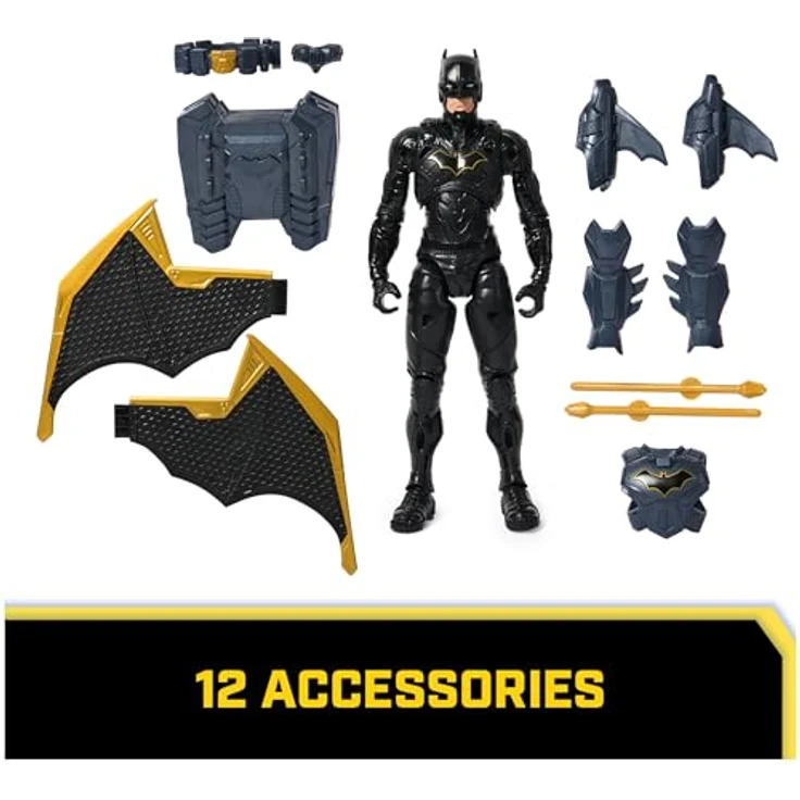 DC Comics DC Figure 12 ADV Aerial Batman, Sammelfigur mit detailliertem Design – Bild 3