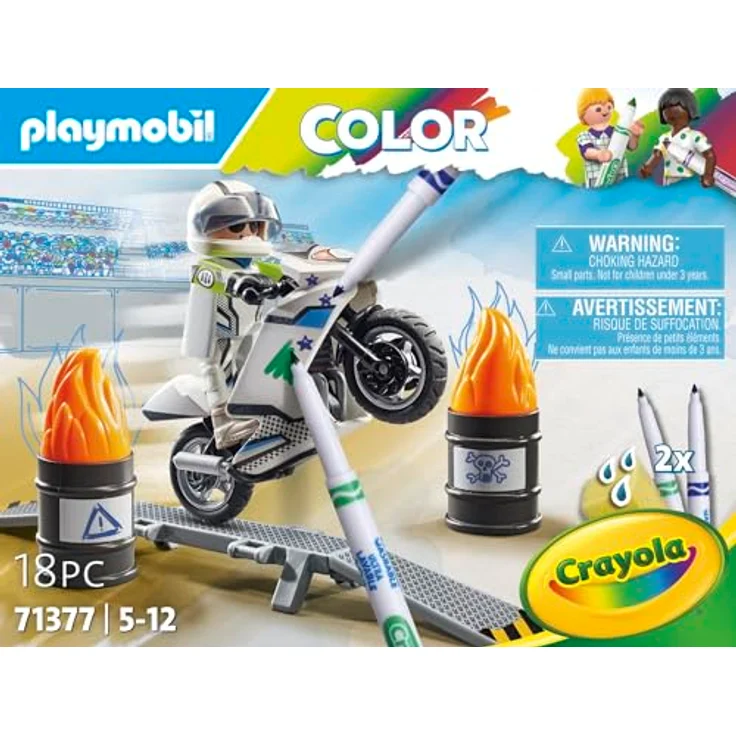 PLAYMOBIL 71377 Color: Motorrad Spielset mit individuell gestaltbaren Figuren, mehrfarbig – Bild 3