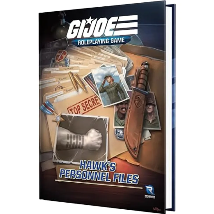Sonstige Verlage G.I. Joe Roleplaying Game Hawk's Personnel Files Sourcebook, Rollenspiel-Quellenbuch mit 64 Statistiken und neuen Charakteroptionen für die goldene Ära von G.I. Joe