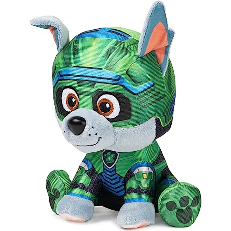 GUND PAW Patrol Der Mighty Kinofilm Rocky, 15 cm - original Plüschtier zum Kinofilm 2023, zum Nachspielen der Lieblingsszenen und treuer Begleiter, Spielzeug für Kinder ab 1 Jahr – Bild 5