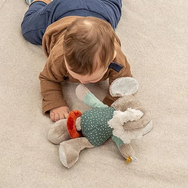 sigikid 43164 Babyaktivspielzeug Stofftier Elefant, Mint/grau – Bild 2