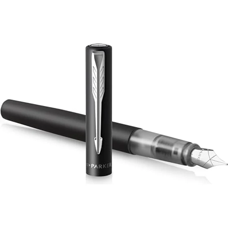 Parker Füllfederhalter Füller Vector XL Metallic black M-Feder - Stilvolles Design, Quink-Tinte, ergonomische Form – Bild 2