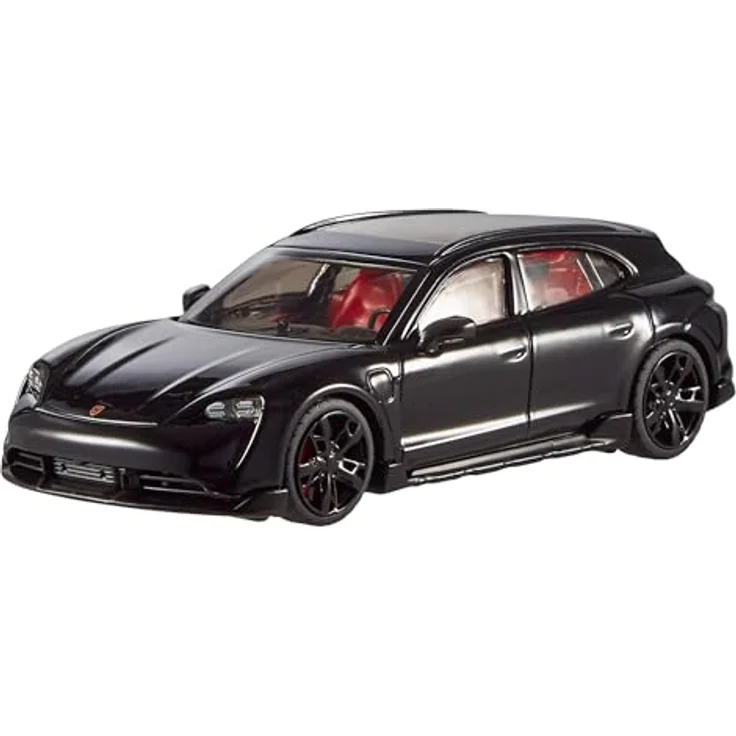 Hot Wheels Premium Porsche Taycan Turbo S Cross Turismo, Modellfahrzeug im Maßstab 1:43, Metall-Karosserie mit Real-Riders-Reifen, offiziell lizenziertes Sammlerstück – Bild 3