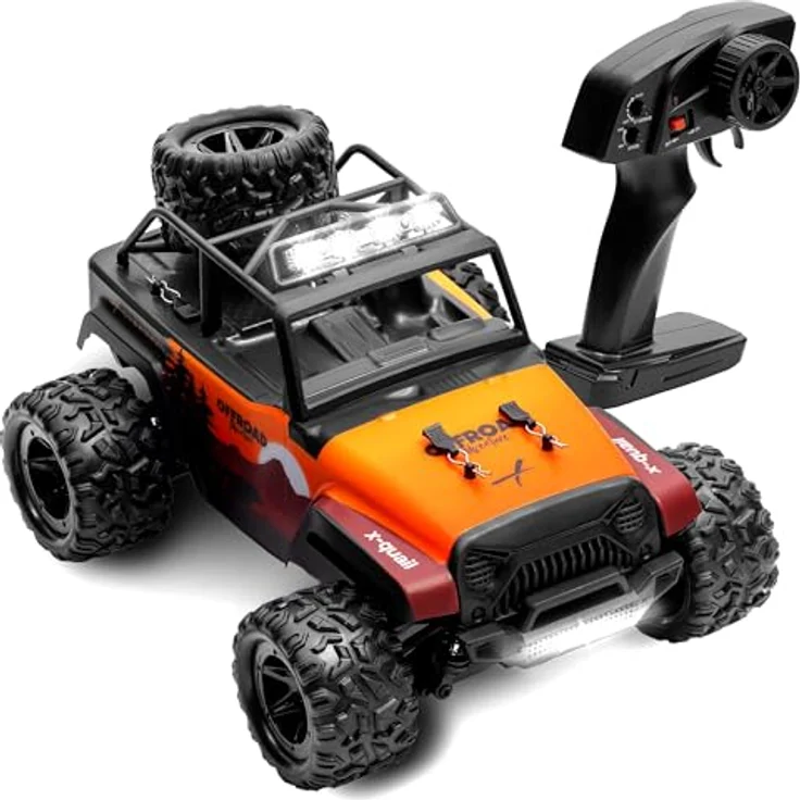 Overmax X-Quail RC Auto 4x4 Offroad Crawler 1:18, LED-Beleuchtung, 2 Akkus, bis zu 25 km/h, Drift auf 2 Rädern – Bild 1