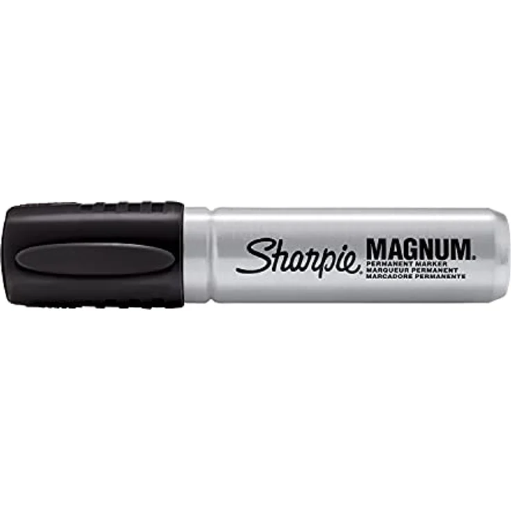 Sharpie Pro Magnum Permanentmarker, Keilspitze, schwarz, 12 Stück – Bild 2