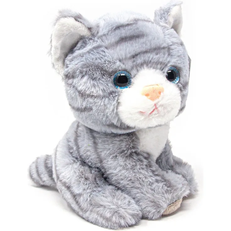 Cornelißen Kuscheltier Katze grau, 23 cm, aus hochwertigem Material