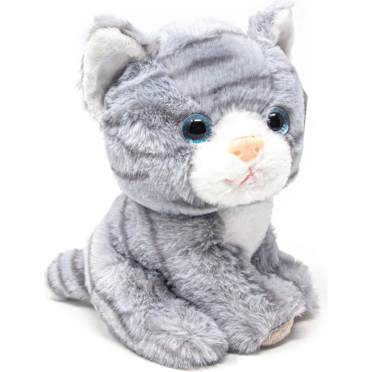 Cornelißen Kuscheltier Katze grau, 23 cm, aus hochwertigem Material