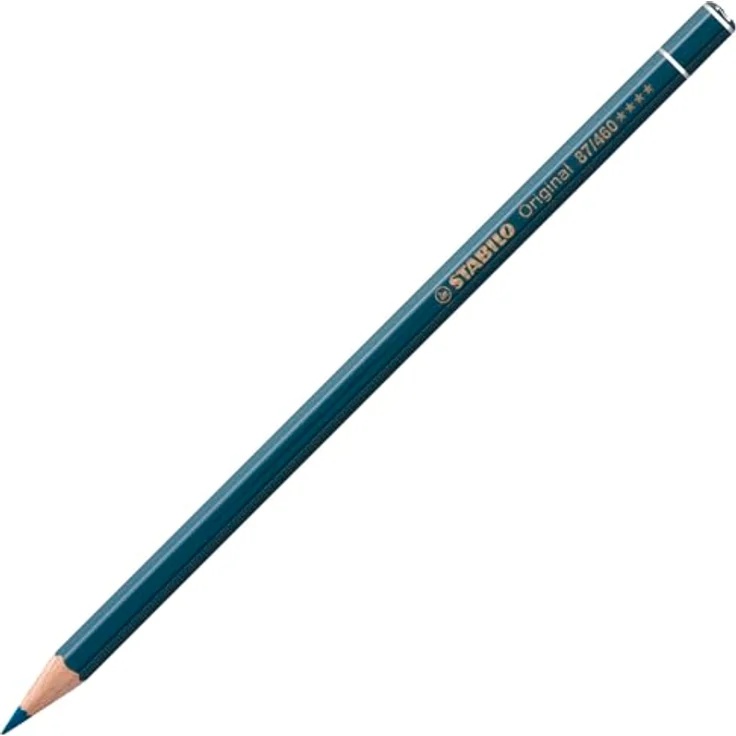 STABILO Buntstift STABILO Original türkis bläulich, dünne bruchsichere Mine, wasservermalbar, 2,5 mm Stärke, sechskantiger lackierter Schaft – Bild 1