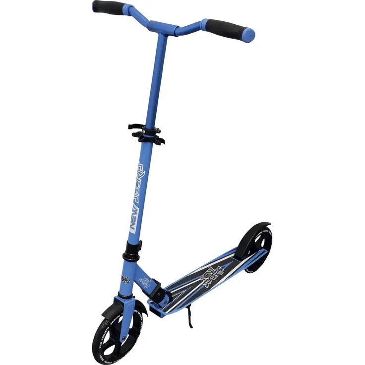Vedes New Sports Scooter, Aluminiumdeck für Kinder ab 5 Jahren, 200 mm Räder, maximal 100 kg Belastbarkeit, blau