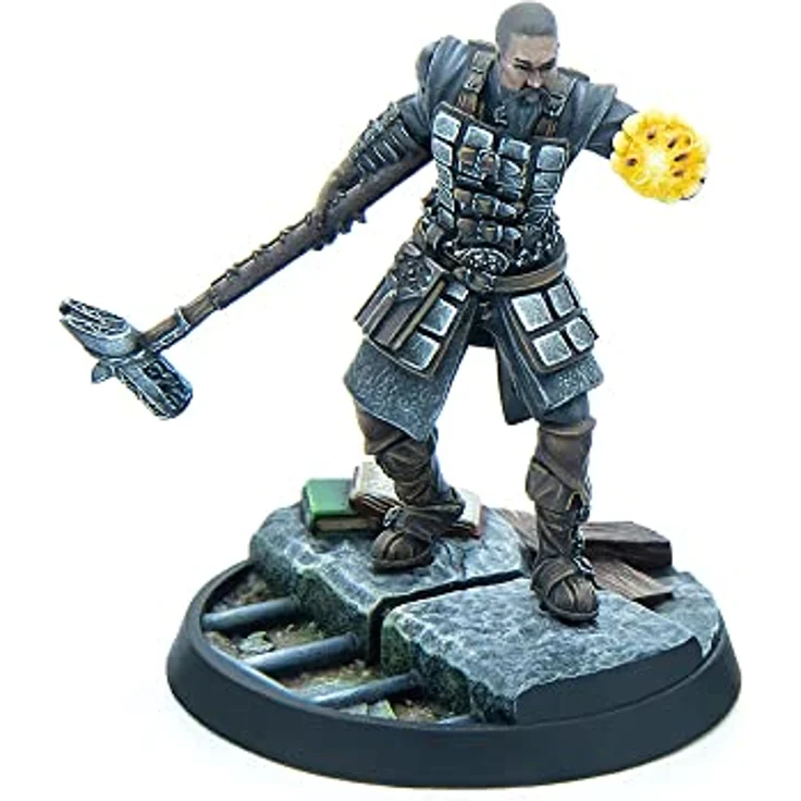 Modiphius The Elder Scrolls: Call To Arms - Dawnguard Core Set, Sammelfiguren mit Isran und gepanzerter Troll-Unterstützung, schwarz – Bild 6