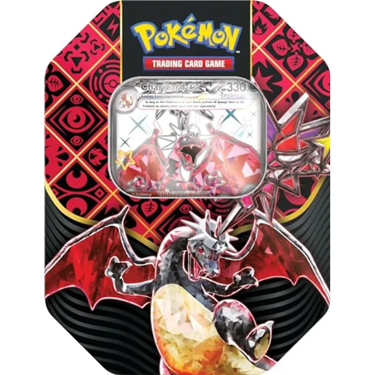 Pokémon TCG: Paldean Fates Iron Treads EX Tin - EN, Shiny Pokémon Extravaganza, 4 Booster Packs