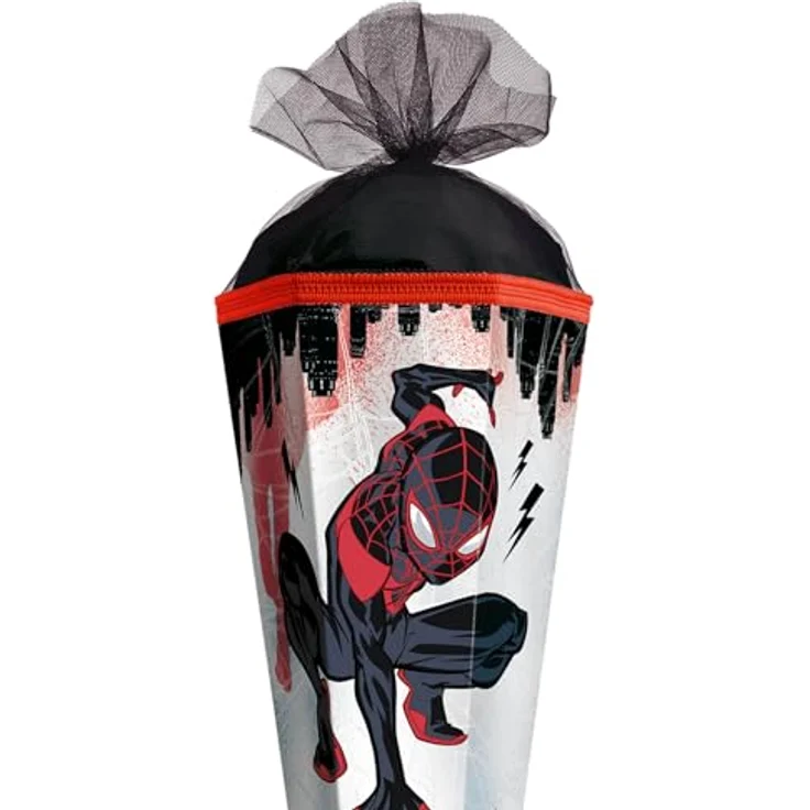 Roth Schultüte Marvel Spider-Man Miles Morales, eckige Folie mit Schutzspitze – Bild 2