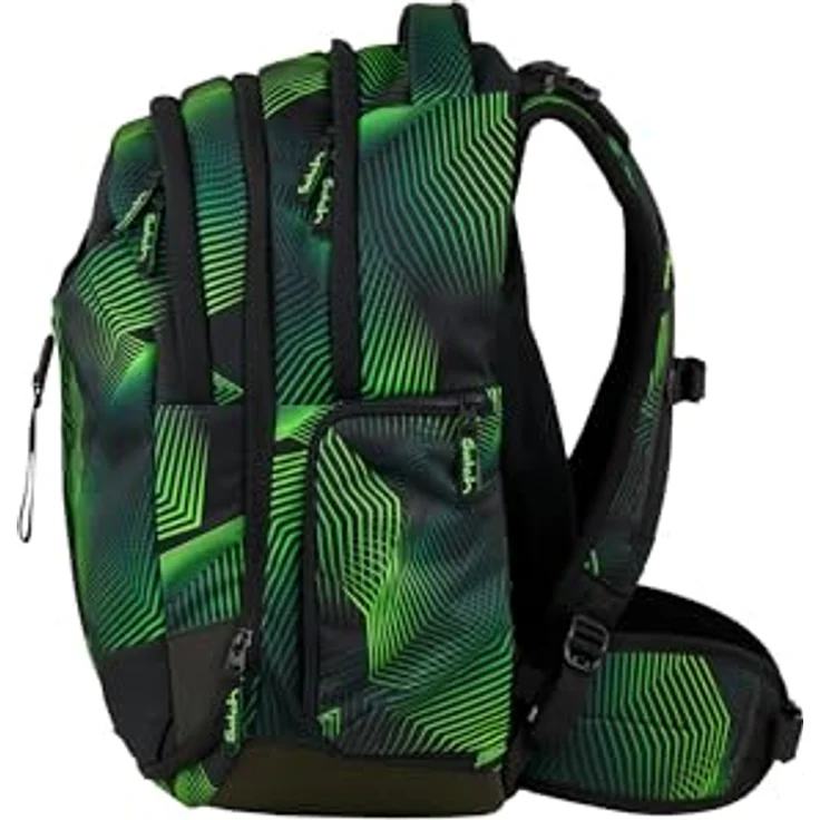 Satch Schulranzen MATCH Seismic Green, ergonomisch, 30 + 5 Liter, Kollektion 2025 – Bild 3