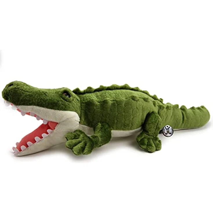 Kuscheltiere.biz Krokodil Kuscheltier Alligator 48 cm Plüschtier Reptilien Echse TAMINO, realistisches Design, waschbar bei 30°C, Markenqualität, grün – Bild 4