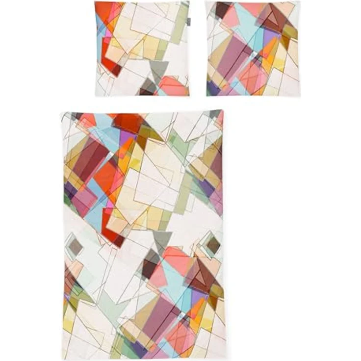 Irisette Mako-Satin Bettwäsche Magic Purmerend Multi 1 Bettbezug 135 x 200 cm + 1 Kissenbezug 80 x 80 cm – Bild 2