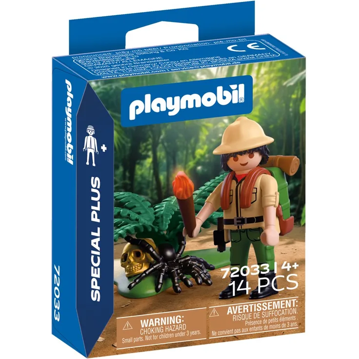 PLAYMOBIL 72033 Abenteurer, Special Plus Set mit Fackel und Ausrüstung für Abenteuer im Dschungel