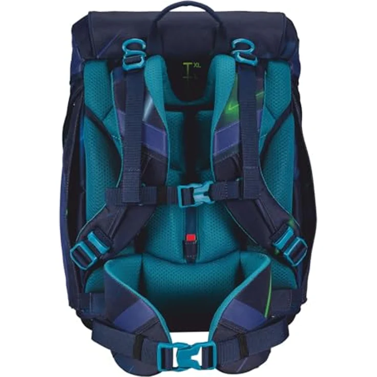 SCOUT Superflash Alpha Set 4-teilig, Schulranzen-Set mit reflektierendem Muster und Sportbeutel, City Lights – Bild 4