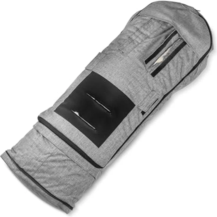 Fellhof Kinderwagenfellsack HOCHSÖLDEN, schwarz, aus 100% Merino-Lammfell, wind- und wasserabweisend, für Kinder bis 36 Monate, waschbar bei 30° – Bild 3