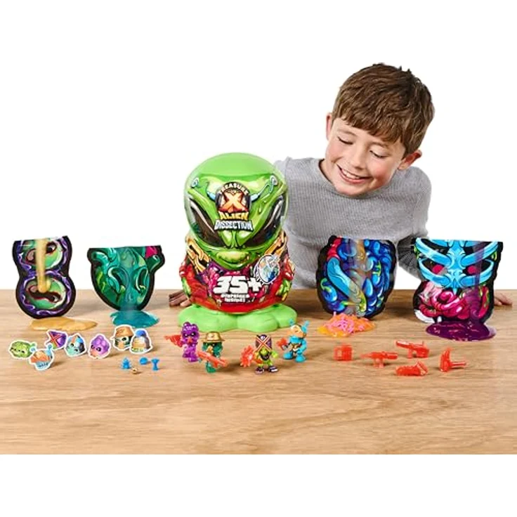 TREASURE X Mega Alien Dissection Spielset, 30 cm groß mit über 35 Überraschungen und kombinierbaren Alien-Figuren – Bild 3
