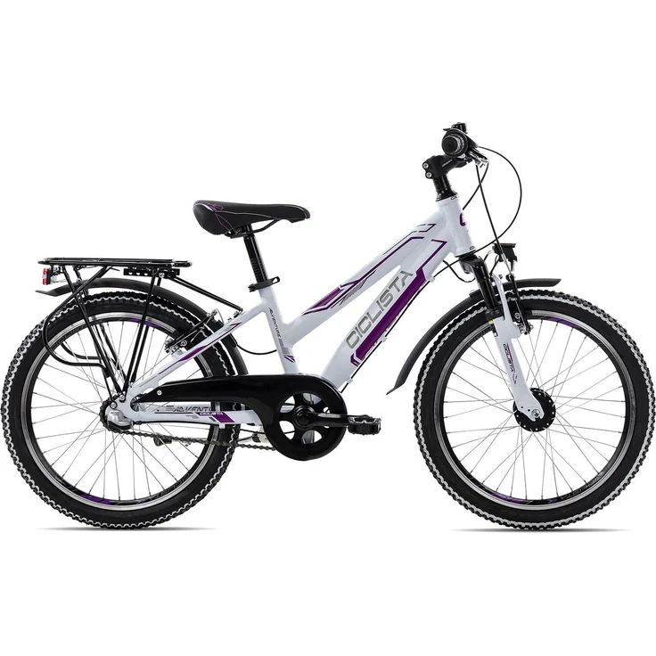 Ciclista Kinderfahrrad Adventure 3 20 Trapez, 3 Gang Shimano Nexus 3 Rücktritt Schaltwerk, Kinderrad 20 Zoll Junge Mädchen weiß – Bild 1