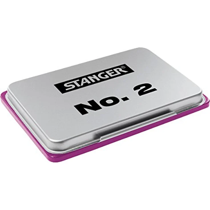 STANGER Stempelkissen No 2, violett, 108,0 x 70,0 mm, nachfüllbar, für Polymer- und Gummistempel – Bild 2