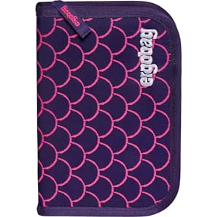 ergobag Federmäppchen Set 22-teilig, Lyra Buntstifte, Stundenplan-Fach, Kleingeld Fach, Lineal PerlentauchBär - Lila – Bild 1