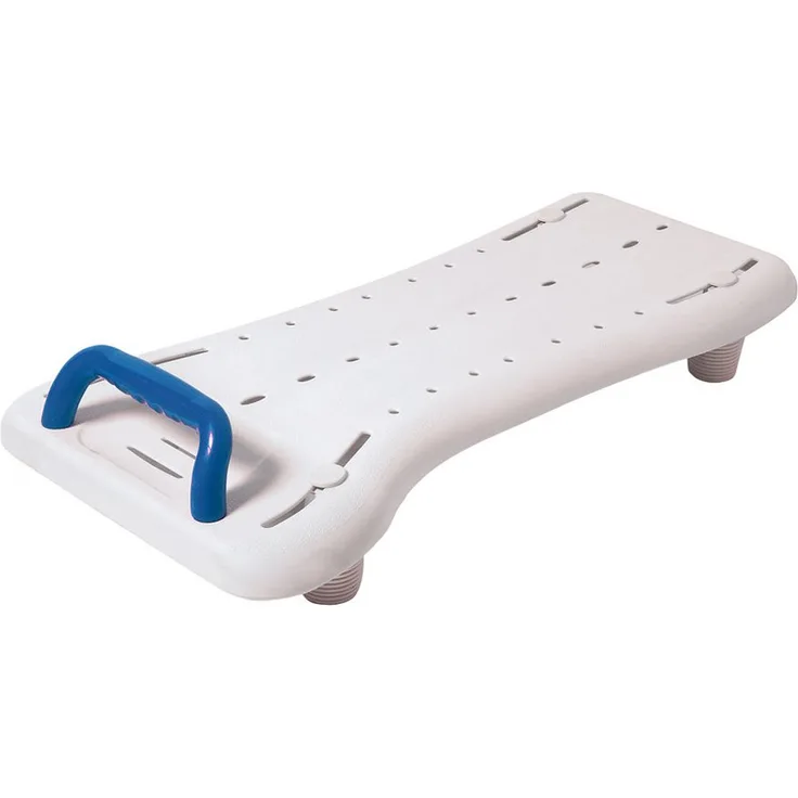 Drive Medical Badebrett Benny XL, rutschsicheres Duschbrett mit Haltegriff und seitenverstellbaren Gummistoppern, Länge wahlweise 68cm oder 73cm