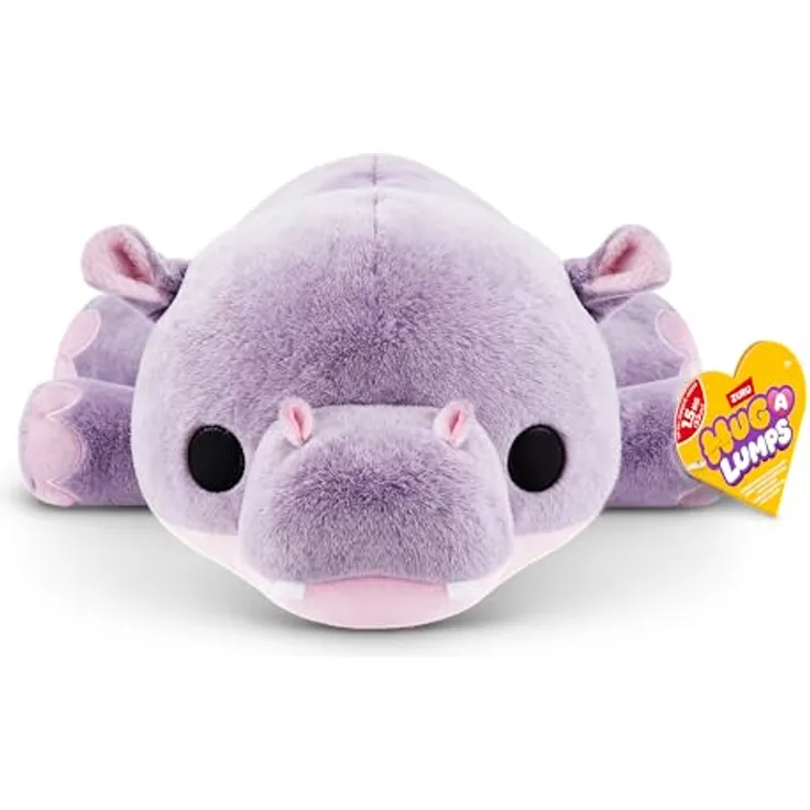 Hug-A-Lumps Hug-A-Lumps-Plush MEDIUM Hippo (Harley) - Serie 2, Stoffpuppe in Plüschqualität