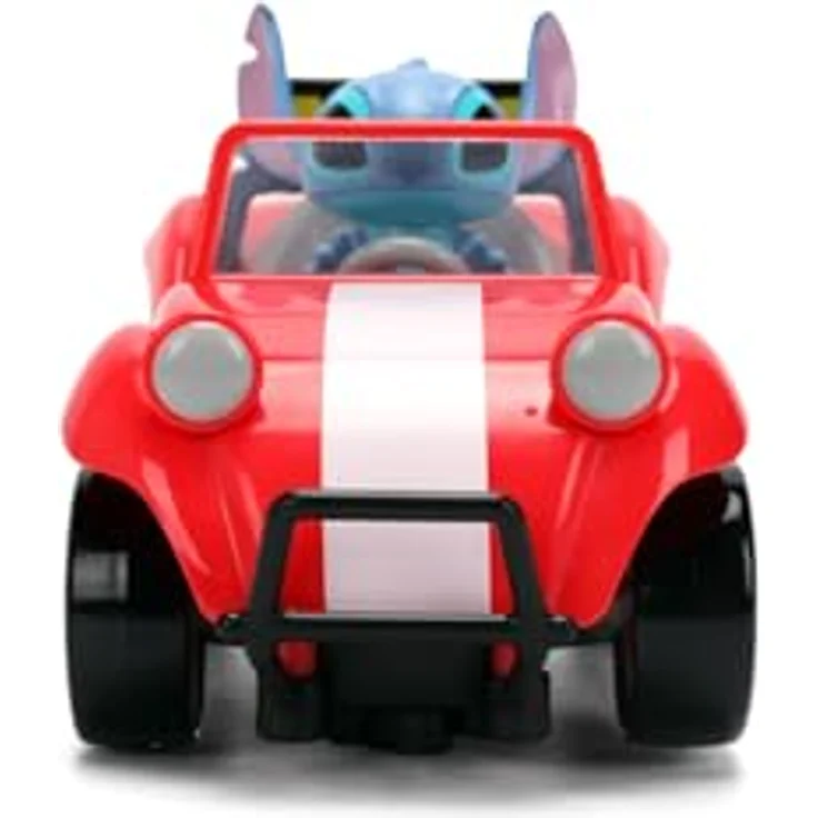 Jada Toys Disney Stitch RC Stitch Buggy, ferngesteuertes Auto (14 cm) mit 2,4 GHz 1-Kanal Steuerung, geeignet für Kinder ab 2 Jahren, inkl. Fernbedienung, rot – Bild 2