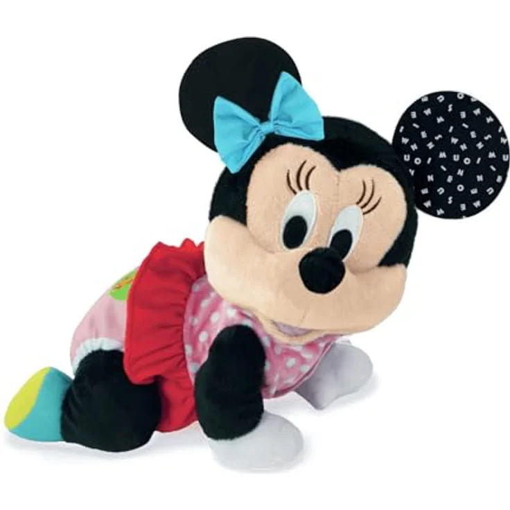 Clementoni Disney Baby Minnie Krabbel-Plüschtier, 26 x 23 x 16 cm, geeignet für Kleinkinder ab 6 Monaten – Bild 2