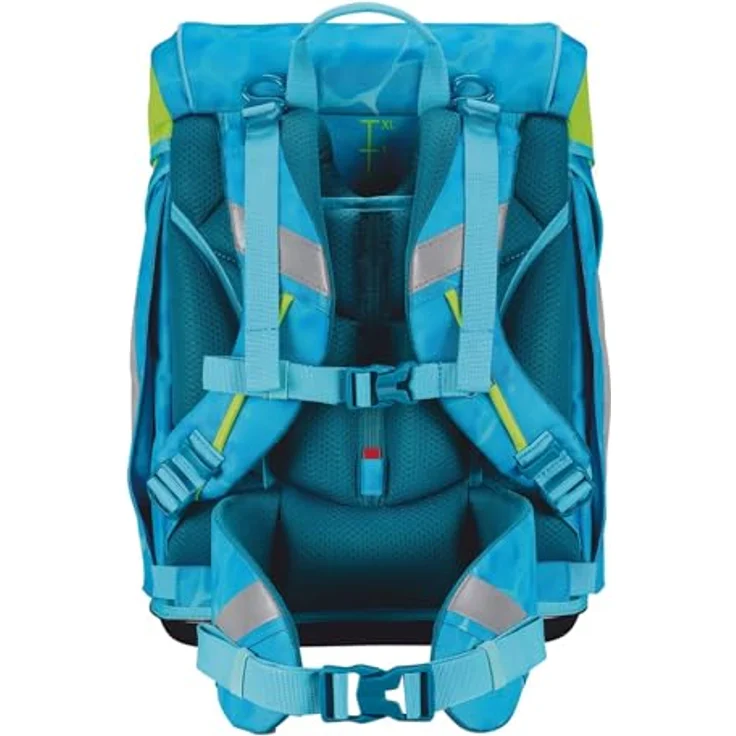 Scout Schulranzen Alpha (4-tlg), Polyester, mit atmungsaktiver Rückenpolsterung und Reflexmaterialien, 20 l Volumen – Bild 4