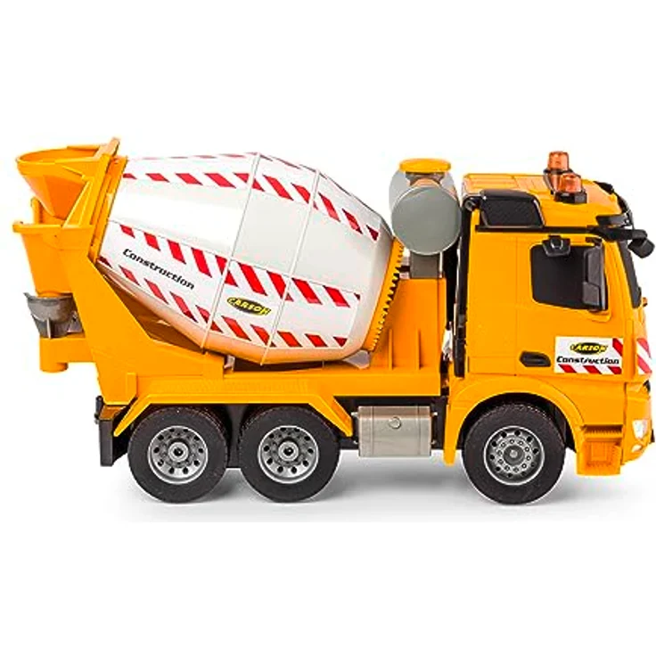 Carson 500907667 1:20 MB Arocs Betonmischer 100% RTR - Ferngesteuertes Fahrzeug, RC Betonmischer mit Funktionen Licht und Sound, inkl. Batterien und Fernsteuerung – Bild 2