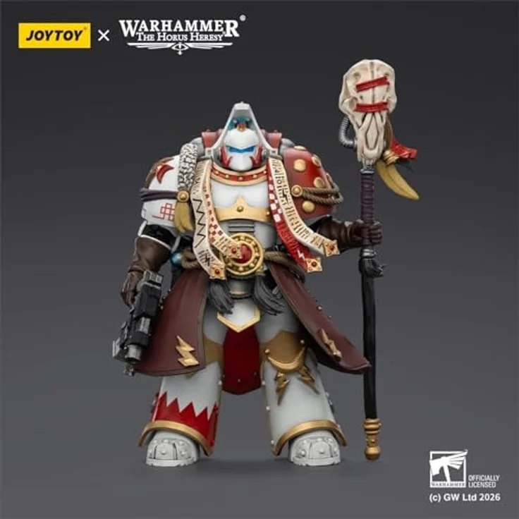 JOYTOY Warhammer 40,000 Actionfigur White Scars Stormseer Consul mit Force Staff und Bolt Pistol, 12 cm, beweglich – Bild 2