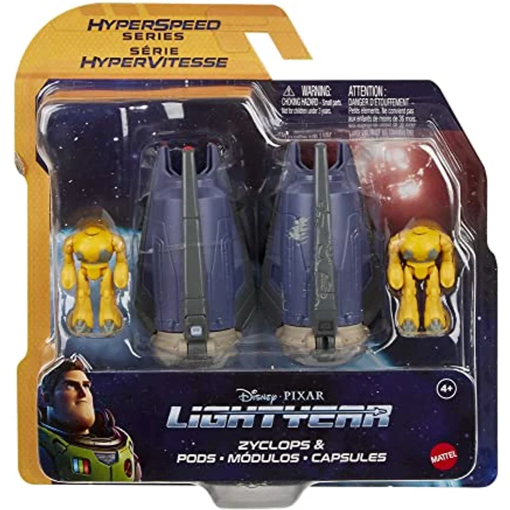 Buzz Lightyear HHJ96 - Superspeed-Serie Zyclops-Raumkapsel Kampfwunden- und Zyclopsfigur, ca. 10 cm langes Fahrzeug und über 4 cm große Figur, Spielzeug für Kinder ab 4 Jahren – Bild 7