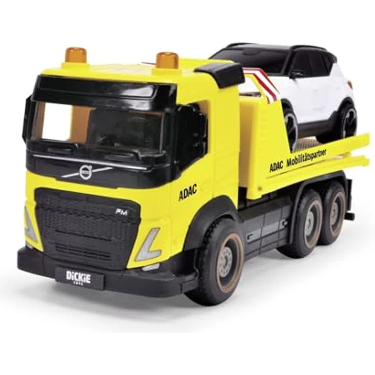 Simba Dickie ADAC Abschleppwagen, Spielzeugauto mit beweglicher Lenkung und Abschleppmechanismus – Bild 2