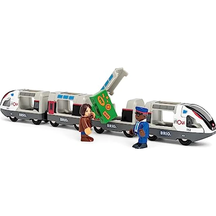 BRIO® Spielzeug-Eisenbahn BRIO® WORLD, TGV Hochgeschwindigkeitszug für 6 Figuren, Originaldesign, kompatibel mit BRIO World – Bild 6