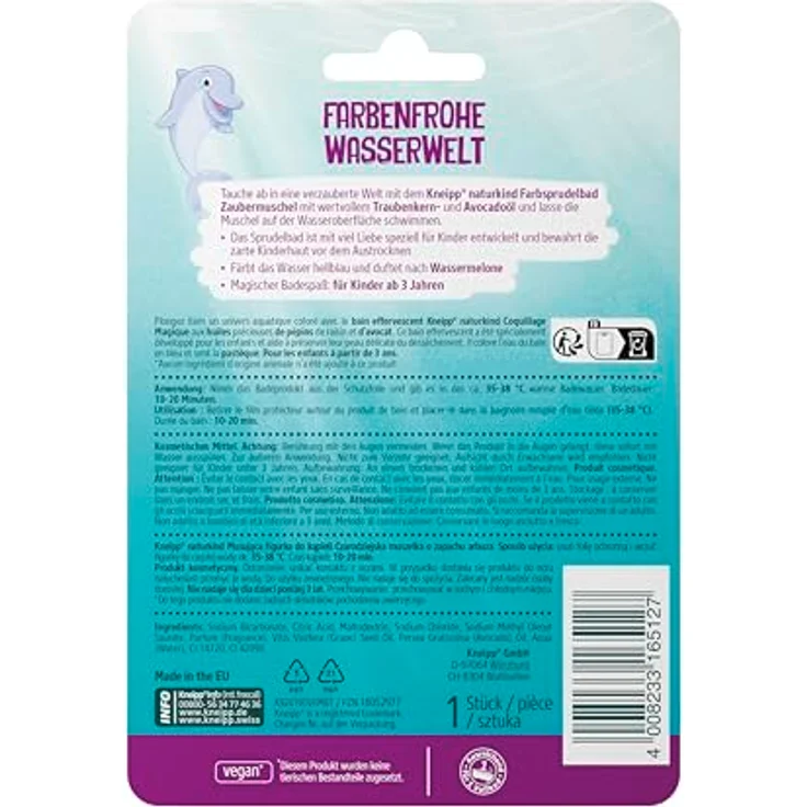 Kneipp Naturkind Magic Shell Badebombe für Kinder, pflegend und feuchtigkeitsspendend, 1 St. – Bild 2
