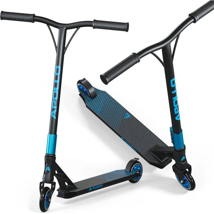 Apollo Stuntscooter Stunt Scooter Genesis X Pro - High End Stuntscooter mit 120mm Alu Core Wheels, Profi Trick Roller in schwarz – Bild 1