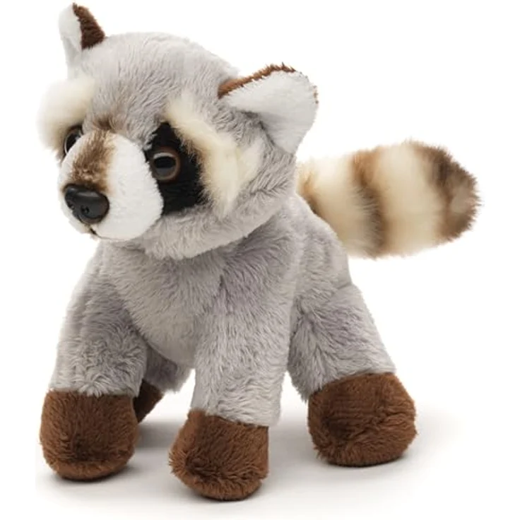 Uni-Toys Waschbär Plushie, grau - 15 cm Plüsch-Bär aus hochwertigem Polyester mit recyceltem Füllmaterial – Bild 2