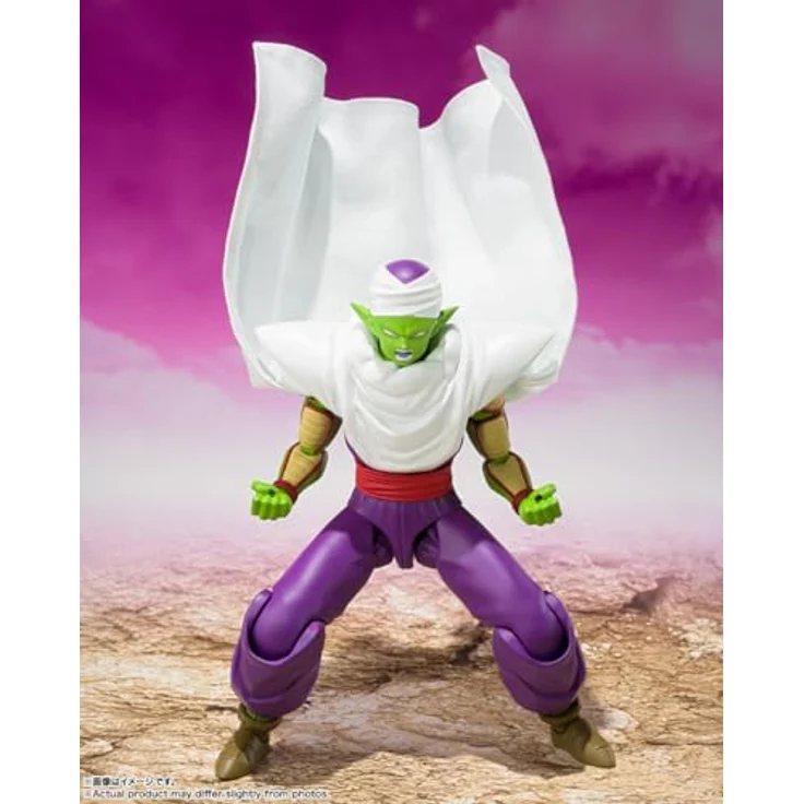 TAMASHII NATIONS Dragon Ball DAIMA Piccolo S.H.Figuarts Actionfigur mit Austauschhänden, Köpfen und Umhang – Bild 4