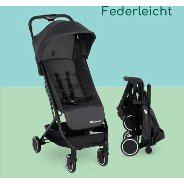 BEBE CONFORT Soko Superkompakter Kinderwagen, 0-15 kg, Mineral Graphite, leicht zusammenklappbar – Bild 3