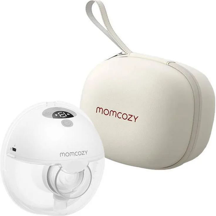 Momcozy M5 Single Milchpumpe, tragbare Abpump-Lösung mit 9 Saugstufen, leise unter 50 dB, Vibrationstechnologie, Flasche über 120 ml