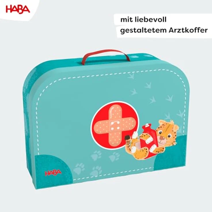 HABA Meine ersten Spiele – Wir verarzten Tiere, Tierarzt-Würfelspiel mit Arztkoffer, 2 Spielvarianten, ab 2 Jahre – Bild 5